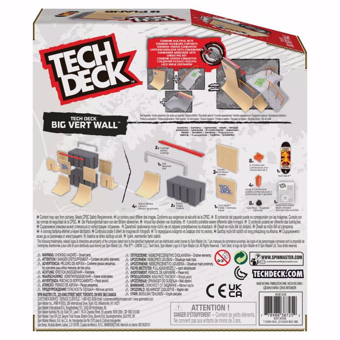 Tech Deck  X-Connect Park Creator Big Vert Wall - 1 Rampa kai 1 Sanidaki